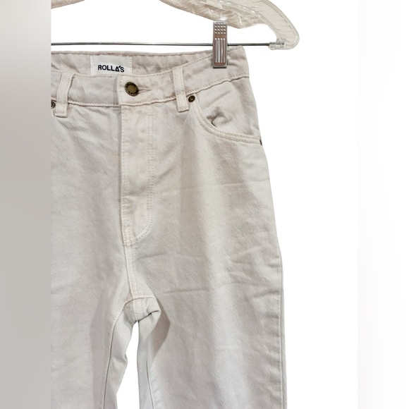 ROLLA'S High Rise Straight Jeans Cream - Picture 8 of 8